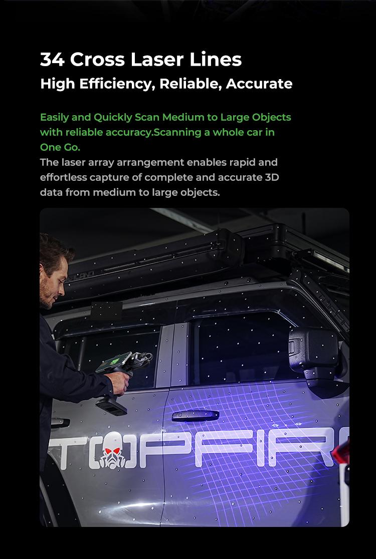 Creality RaptorX: Wireless Hybrid Blue Laser & NIR Scanner