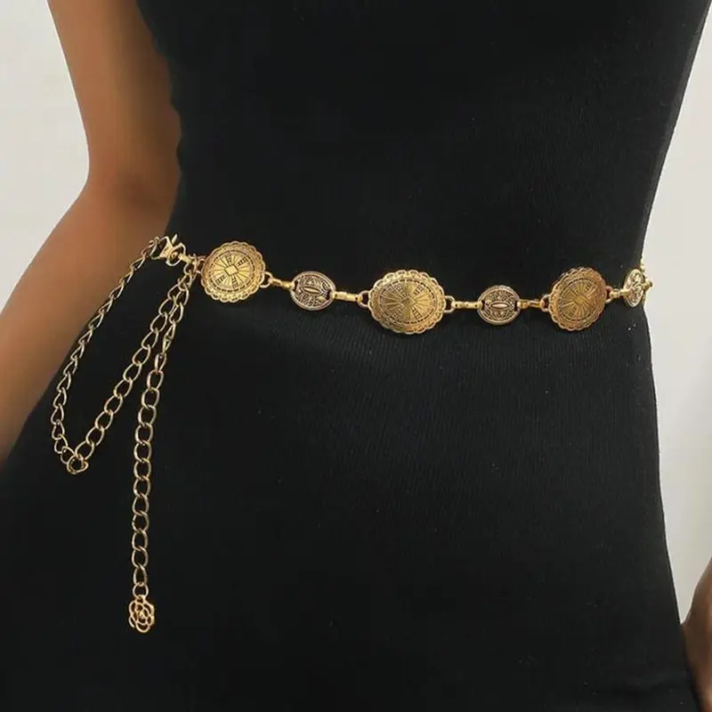 Vintage Waist Chain Belts, Stylish Belts, Casual Waist Belt, Trendy & Exquisite Fashionable Waist Belt for Women, Ideal Birthday Gift