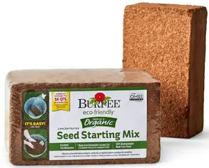 Organic Coconut Coir Concentrated Seed Starting Mix, 16 Quart
