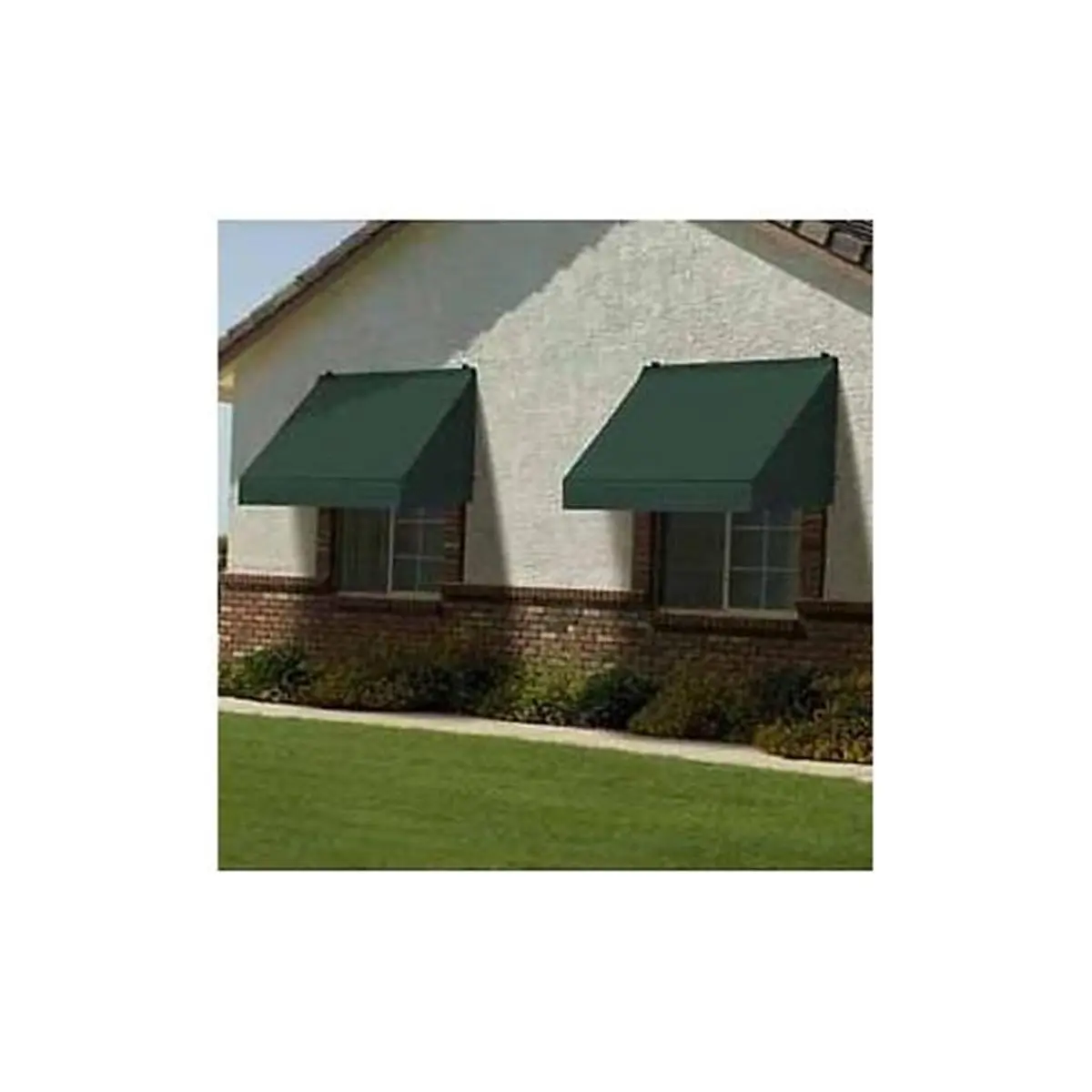 IDM Worldwide 3020731 Commercial Grade Hardware Contemporary Rectangle Awning, Forest Green, 6ft Size (6 ft.), Rust-Free Aluminium Construction, In-Box, 12+ Years Durability