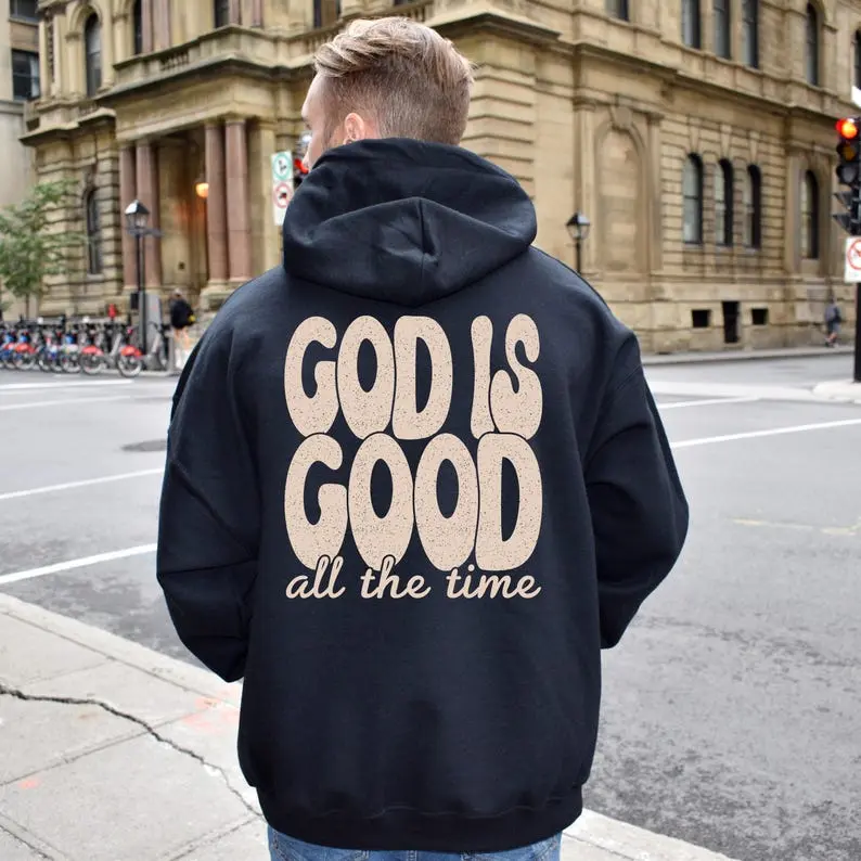 Trust Your Journey Sweatshirt God Is Good All The Time Uplifting Women's Hoodie Heartwarming Gift for BFFs Be You Courageous Hoodie