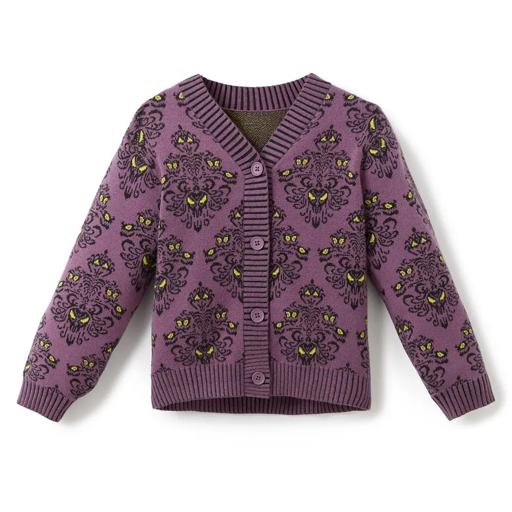 Disney Store The Haunted Mansion Wallpaper Knit Cardigan for Girls