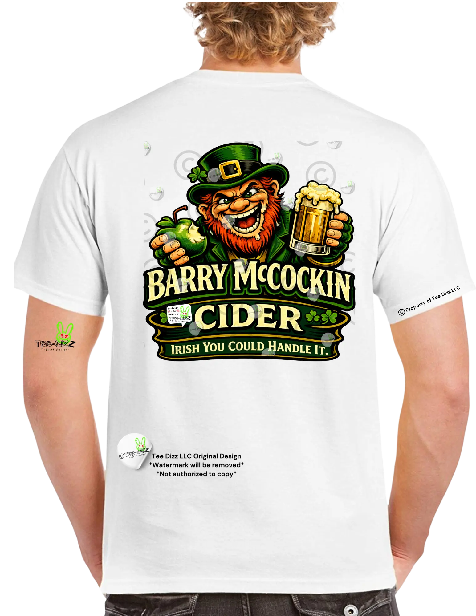 Barry McCockin Cider - Men's Funny Graphic St. Patrick's day, Irish T ...