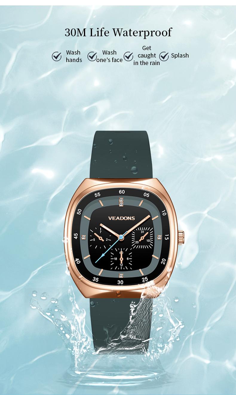 Fashion Watches Casual Stylish  Open Dial Watch  Silicone Strap, Waterproof & Luminous, Perfect for All Occasions Also ideal as a Mother's Day gift for your wife and mom.