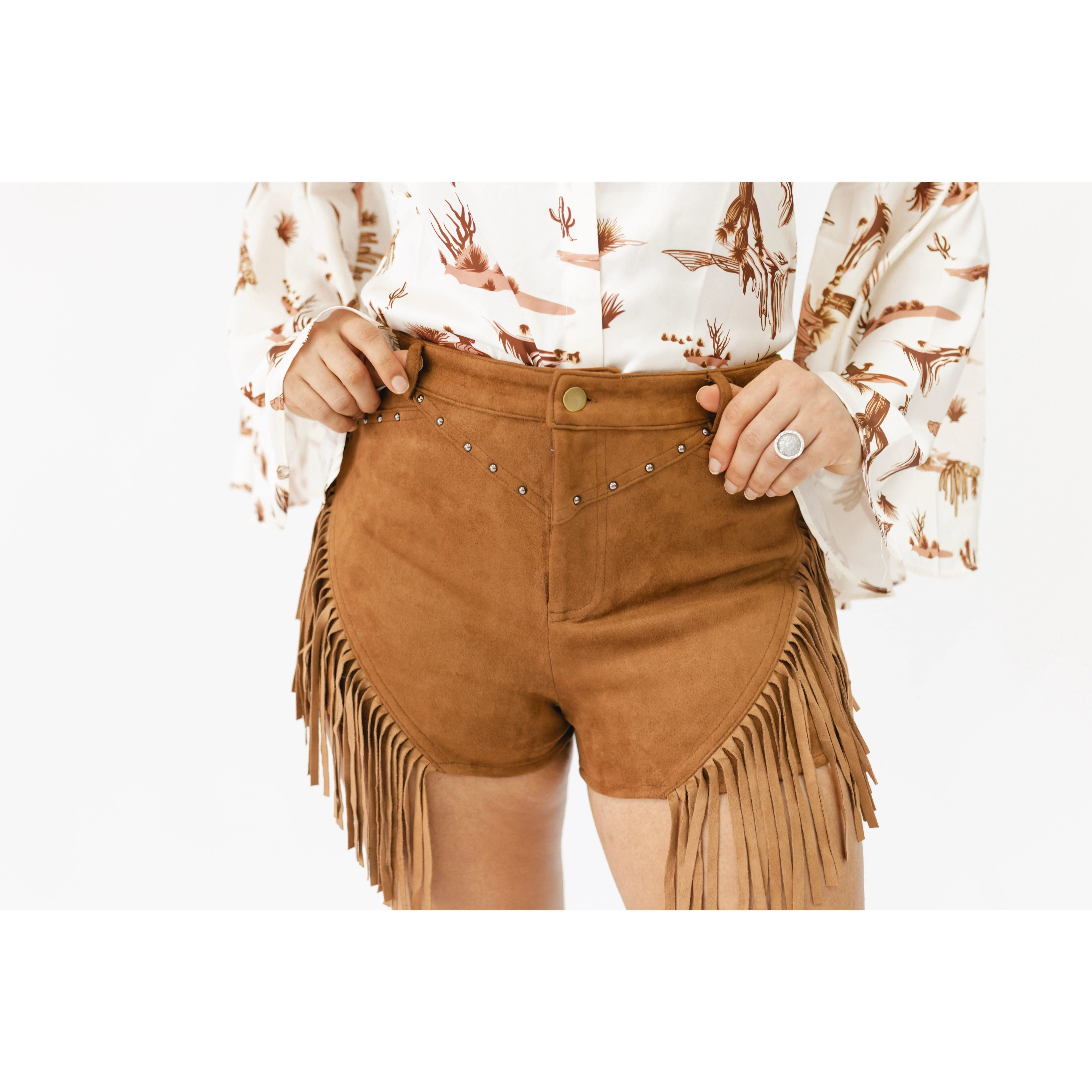 Annie Suede Shorts