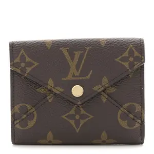 Pre-owned Louis Vuitton Coated Canvas Small Leather Goods Monogram Celeste Wallet Rose Ballerine