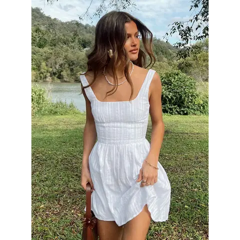 Lorinda Mini Dress White