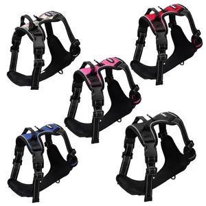Bark Appeal Reflective Control Dog Harness - Durable Oxford Cloth, EVA Impact Resistant, Mesh Breathable, Adjustable Fit, Safety Reflective Border, Front & Rear Leash Rings, Multiple Sizes & Colors
