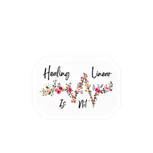 All-Weather Vinyl Decal: Healing Is Not Linear Floral