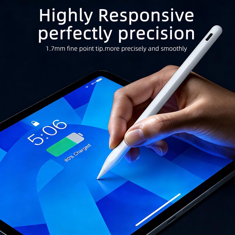 2026 gift Stylus Pen for iPad, 13 mins Fast Charge Stylus with Palm Rejection, Tilt Sensitivity, Compatible with 2018- 2025 iPad Air 3/4/5/6, iPad Mini 5/6, iPad 6/7/8/9/10, iPad Pro 11"/12.9"/M4 Tablet Magnetic Portable Tech TikTokShopJumpstartSale