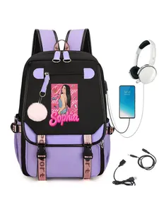 Katseye Merch  Backpack Campus Bag Lightweight New Semester Gifts Korea Pop Cute Backpack for Girls Kids Teens School Backpack School Kids Bookbag with USB Charging Port