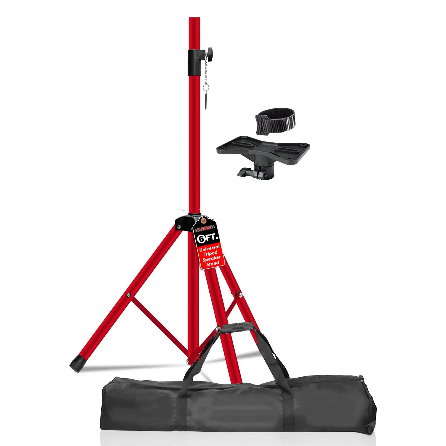 5 Core Speaker Stand Tripod Heavy Duty Adjustable 72" Universal Mount for PA DJ Studio w Bag
