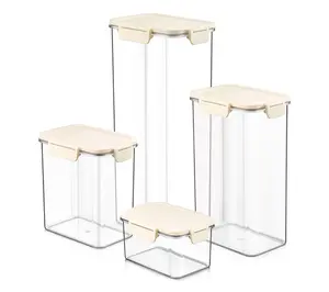 Sorbus Airtight Plastic Food Container Mix Combo 4 Pack