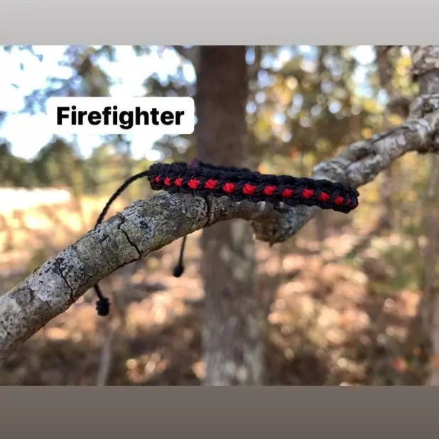 Firefighter Thin Line Bracelet Daily Female Male