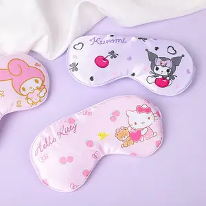 Sanrio Hello Kitty Silk Sleep Mask - Soft & Comfortable Eye Mask for Enhanced Sleep Quality with Hello Kitty Design & Gentle Texture