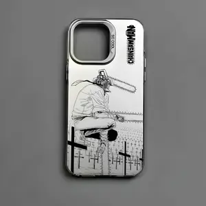 C-Chainsaw ManS Denji MAKIMA Phone Case for iPhone 17,16,15,14,13,12,11,Pro,Max,Plus Phone Cover Multicolor Matte Laser Metallic Aurora Funda