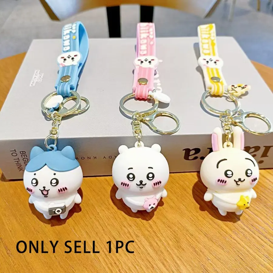 Cute Anime Cartoon Keychain, Backpack Series Keychains, Trendy Cute Keychain, Includes Three Styles, Perfect Gift for Friends, Hangable on Keys or Bags, Keychain Pendant