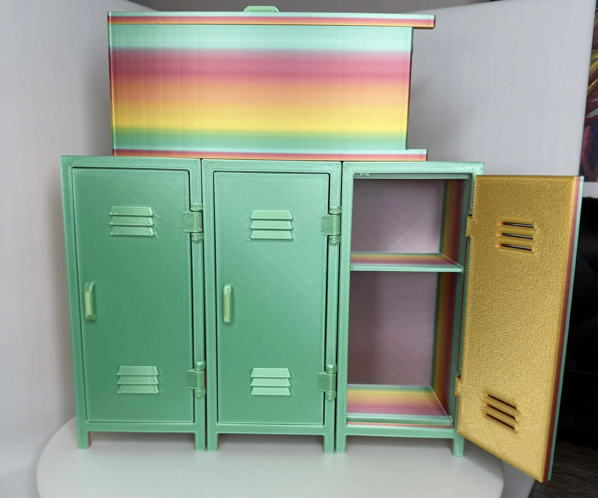5"x2" Rainbow Locker – 3D Printed - Limited Color Edition - only 4 available