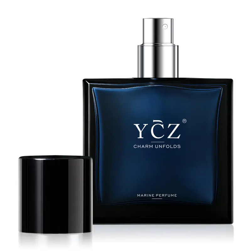 YCZ Midnight Marine Man Eau de Parfum(100ml/50ml) Aromatic Marine with Cinnamon & Pink Pepper Notes Long Lasting Gift EDP for Bold Confidence Fragrance Warmth 2