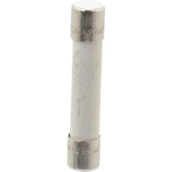 Ferraz Shawmut 250 VAC, 6 Amp, Time Delay Miniature Ceramic Fuse Clip Mount, 1-1/4" OAL, 1/4" Diam GSA6-MSC
