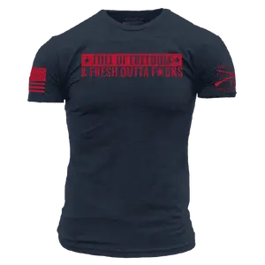 Fresh Outta F*cks T-Shirt - Midnight Navy