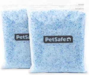 PetSafe ScoopFree Premium Crystal Cat Litter - Outperforms Clay Litter - Refill Packs - Reusable Tray Compatible - Fresh Scent - 4.3 lb Bags - 2 Pack