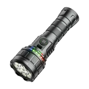 Rechargeable LED Flashlight 7200 High Lumens, RGB,IPX4 Waterproof, Powerful Flash Light for Home, Emergencies, Camping