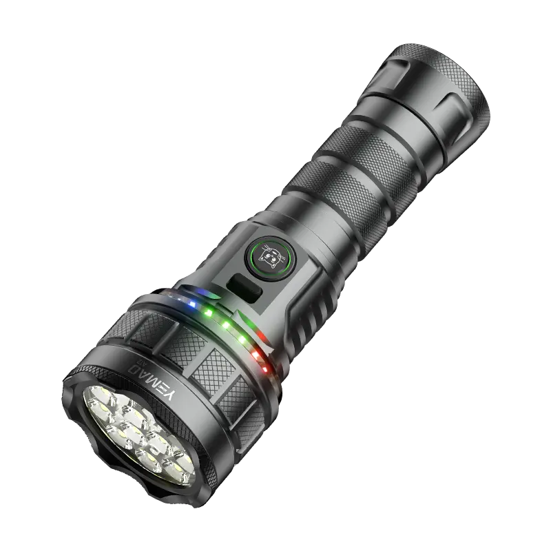 LB5 Rechargeable Color Changing RGB LED Flashlight - High Lumens Flashlights, 7200 Lumens Super Bright Light, IPX4 Rain Resistant, USB-C Fastcharging, Emergency SOS, Fishing & Home Emergency Use, Included Cable, Indoor Outdoor Torch