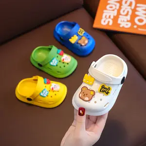 Children's Slippers Summer Girls Cute Fruit Indoor Soft Sole Non-Slip Boys Baby Home Closed-Toe Sandals Clogs Summer Children's Sandals