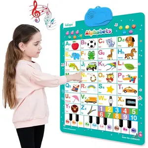 Interactive Alphabet Wall Chart Talking ABC Electronic Poster Toy Preschool Learning Tool Learning Preschool Educational Toys for Toddlers Kids Gifts