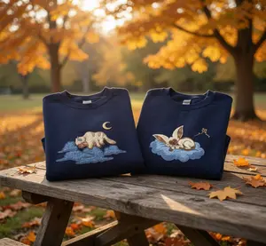 Embroidered Movie Character Sweatshirt, Appa Flying Bison Shirt, Movie Embroidered Hoodie, Movie Aesthetic Gift for Fans