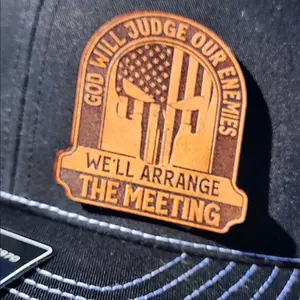 The Meeting leather hat patch