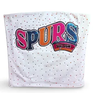 Spurs Multicolored Bling tube top