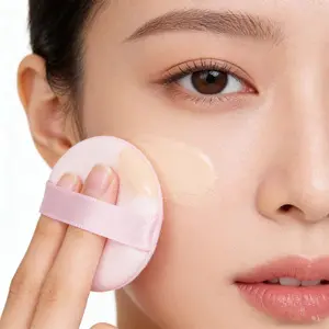 3-Piece Dry & Wet Use Powder Puffs, Random Color, Bb Cream CC Foundation Round Sponge Makeup Puff, Flawless Makeup, Cosmetic Beauty Tool