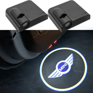 2/4Pcs Car LED welcome light wireless laser high-definition projector decoration accessories for BMW Mini Cooper R55 R56 R50 R53 R60 F55 F56