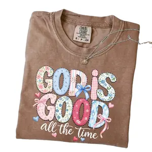 God is Good All The Time Shirt, Preppy Bible Verse Shirt, Christian Women Shirt, Faith Based Shirt, Religious Shirt, Gift for Men And Women-women's clothing