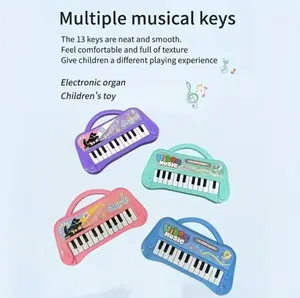 Portable 13 Keys Kids Electronic Piano Toy – Mini Handheld Music Keyboard, Early Educational Musical Instrument for Toddlers, Birthday Gift for Boys & Girls
