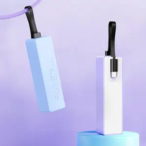 Portable Power Bank, 3000mAh Emergency Charger with Type-C Cable, Compact & Lightweight Charger for Various Devices, Smartphone