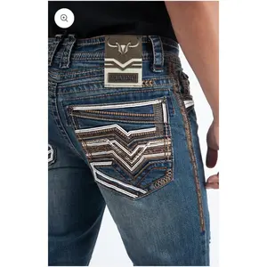 Holt Men's Indigo Slim Boot Cut Jeans