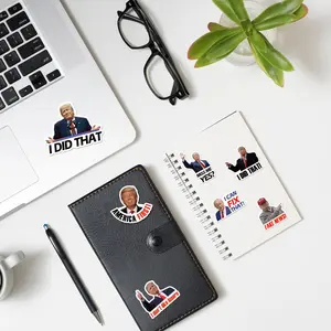 Upgraded 2026 Funny STICKERS（Includes 20 different versions）Donald Trump 100 Pcs Large Size Stickers for Laptop, Phone, Car, and Water Bottle - Trump Decal for 2026 Democrat,Essential Back-to-School Prank Gear