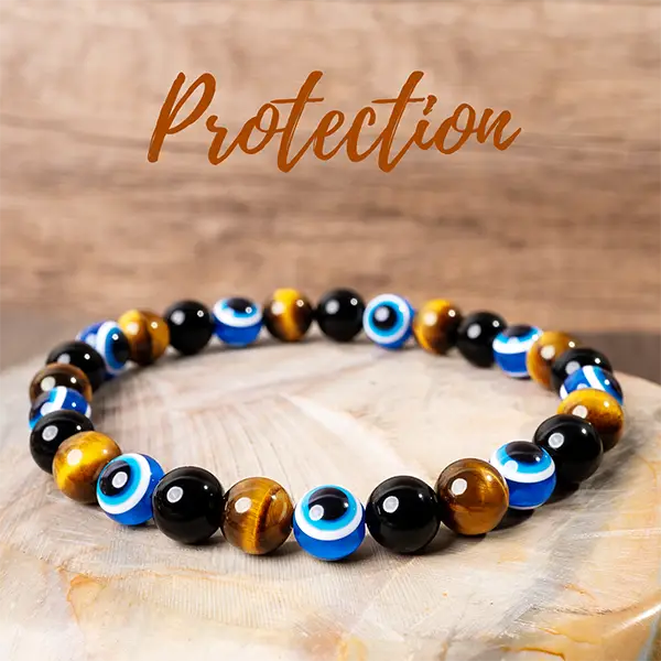 Evil Eye Protection Crystal Bracelet - Perfect for Men, Women, Couples, and Friends | Ideal for Daily Wear