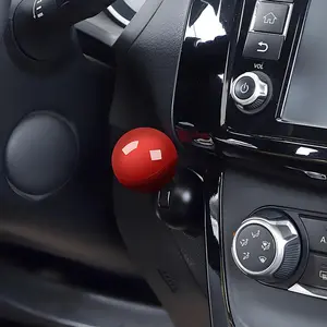 One-Click Start Rocker Small Red Head Car One-Key Start Button Rocker Ball Engine Start and Stop Button Joystick