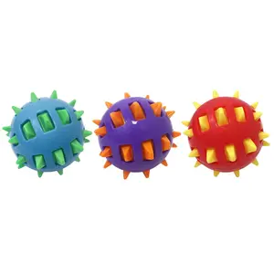 Multipet  Spike Balls Rubber Dog Toy, Assorted Color