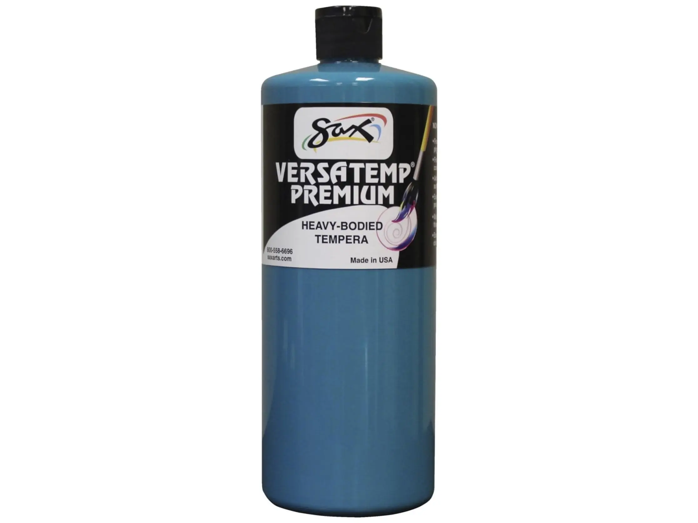 Chroma Acrylics 1592721 Versatemp Premium Heavy-Bodied Tempera Paint, Turquoise