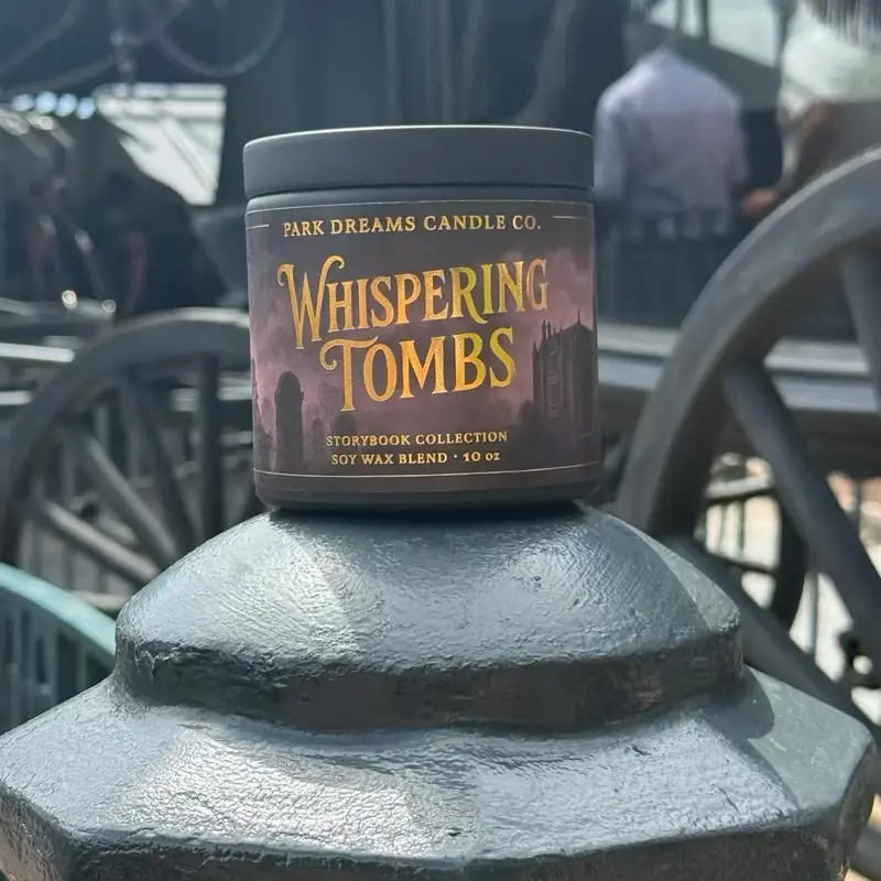 Whispering Tombs Soy Wax Candle, Disney-Inspired Candle, Storybook Collection