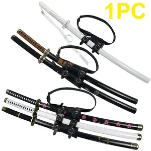 Damascus Sword Holster Katana Belt Anime Cosplay Accessories Costume Prop Original Samurai Sabre Waist Real Full Size Japanese Katana Holder Gift