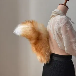 15inch Voice Control Electric Remote Tail Super Cute Anime Fox Fur for Cosplay Halloween Valentine's Day Carnival Costumes Fun Design Durable Material USB Rechargeable Essential Accessory Women's Fashion