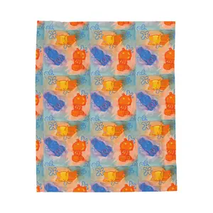 Jellyfish Migration Velveteen Plush Blanket | SpongeBob Inspired Art