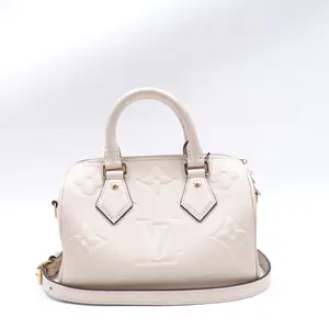 Pre-owned Louis Vuitton Calfskin Shoulder Bags Speedy 20 Beige Shoulder Bag T10376444