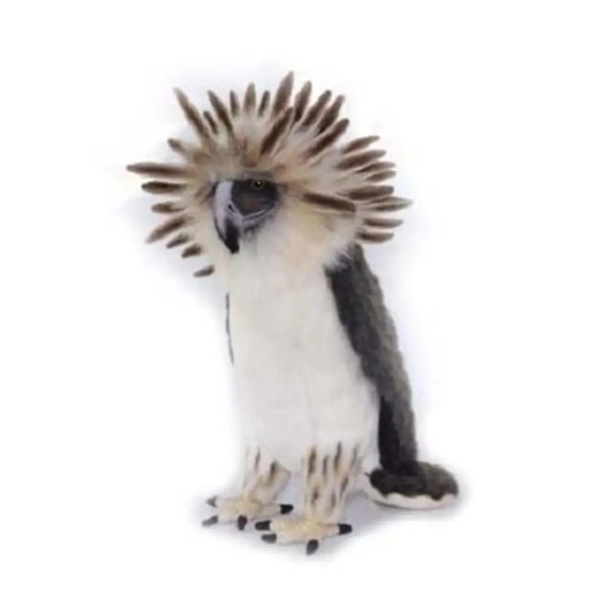 212 MAIN Hansa 12 in. Philippine Eagle Soft Plush Cat Toy - Realistic Look, Creative Play, Natural Portrait Pet Accessory